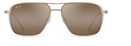 Maui Jim BEACHES ASIAN FIT hcl beaches satin gold af Sunglasses Unisex Standard, Standard, Unica