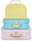 Jewelkeeper - Pappkoffer, Satz von 3 - Storage Geschenkboxen für Geburtstag Hochzeit Kinderzimmer Büro Dekoration Displays Spielzeug Fotos - Goldfolie Polka Dot Aufbewahrungsboxen