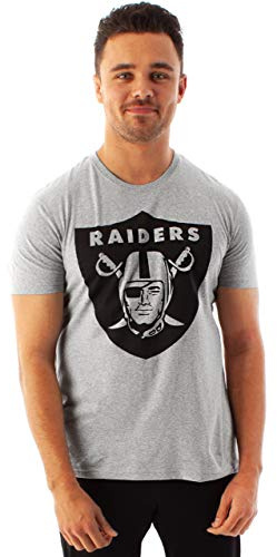 NFL Football Las Vegas Raiders Logo Game T-Shirt à Manches Courtes pour Homme