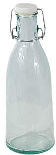 Cesteria Aparici - Pack Botellas de vidrio con tapa abatible - 3 unidades