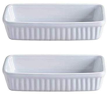 Mason Cash Classic Collection Reactangular Gratin Bowl 23cm White (Pack of 2)