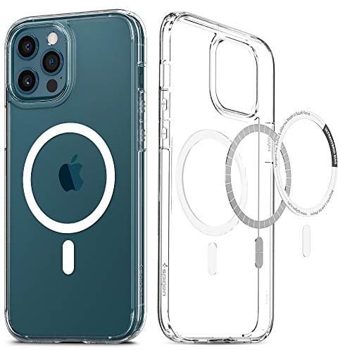 Spigen Ultra Hybrid MagFit Hülle Kompatibel mit iPhone 12 Pro Max Kompatibel mit MagSafe Magnetisch -Weiß