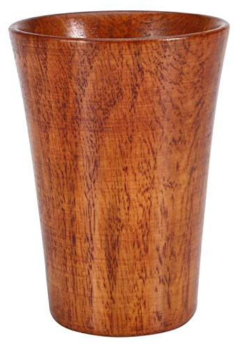 Gancon Tasse en bois naturel, tasse en bois de jujube, tasse à thé en bois naturel primitif faite à la main, récipient à bière, café, lait, portable/extérieur/boire/café/camping/tasse à thé