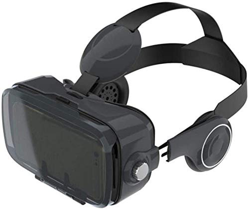 LAHappy Virtual Reality Brille 3D VR Brille,120 Grad FOV, mit eingebautem Headset, Erleben Sie Spiele und 360 Grad Filme in 3D, Kompatibel mit iPhone, Samsung und Anderen Smartphones,Schwarz