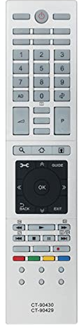CT-90430 CT-90429 Ersatz Fernbedienung - VINABTY CT 90430 CT 90429 Fernbedienung für Toshiba CT90430 CT90429 TV Remote Controller