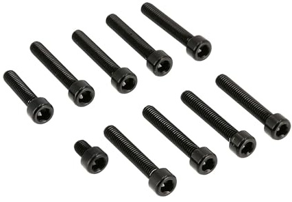 Set: Aluminium-Schrauben, Innensechskant in Schwarz für Kupplungs- und Lich