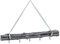 Cepewa Deko-Holzstange Astbündel DIY 50cm │5 Metallhaken grau Juteseil zum Aufhängen │saisonale Dekoration (1 x Dekostange Astbündel grau 50cm)