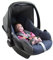 BAMBINIWELT Bezug Ersatzbezug kompatibel mit Maxi-Cosi Pebble für Babyschale 5-tlg Komplett-Set (meliert grau-marine)