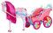 MGA Dream Ella Candy Kutsche und Einhorn - Glänzend weißes Einhorn mit goldenem Glitzerhorn, rosa Mähne und Zaumzeug, Zügel, Sattel und rosa Kutsche - für Kinder ab 3 Jahren