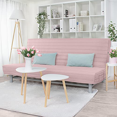 Dagra Gesteppter Bezug für Beddinge 3-er Bettsofa Streifen (Pastel Pink L28)