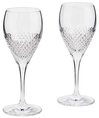 Vera Wang Diamond Mosaic Goblet Pair