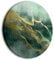 murando - runde Bilder Abstrakt 80x80 cm Leinwandbild 1 tlg Kunstdruck modern Wandbilder XXL Wanddekoration Design Wand Bild gold bunt Netz Abstrakt a-A-10290-bc-a