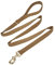 YUDOTE Weiche Cord-Hundeleine mittelgroß,2x150cm,Kaffee-Braun