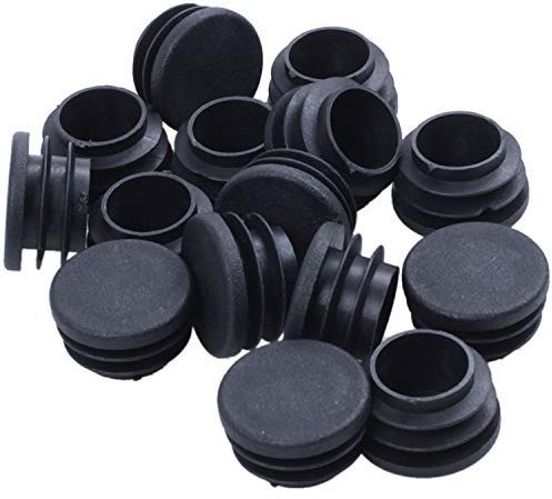 Lot de 15 embouts ronds en plastique pour pieds de chaise et table de 25 mm de diamètre