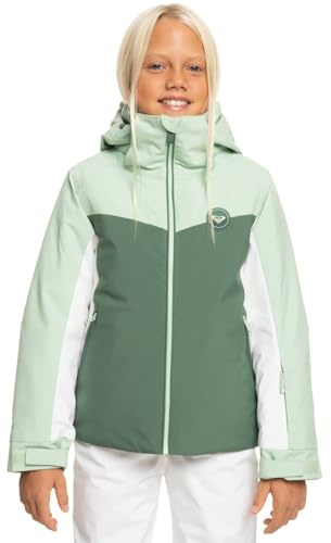 Roxy Free Jet Block - Funktionelle Schneejacke für Mädchen 4-16 Grün