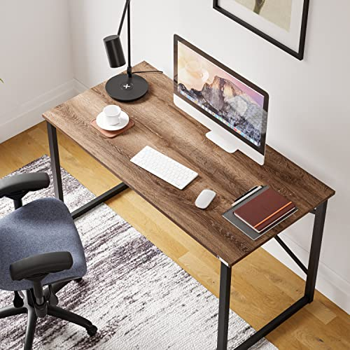 furniChic Schreibtisch, Computertisch, Bürotisch, Arbeitstisch PC, OfficeTisch für Arbeitszimmer, Industrie Design, 60x120x73cm, Sacramento Eiche