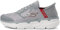 Skechers Herren Max Cushioning Slip-ins-Athletic Workout Running Walking Shoes with Memory Foam Sneaker, Grau/Rot, 43 EU