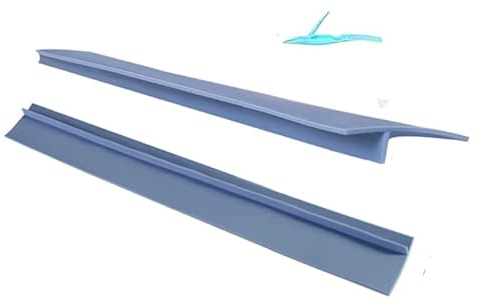 Silicone Stove Counter Gap Cover, The Heat Resistant Oven Gap Filler Seals Gaps Between Stovetop and Counter, Easy to Clean, (Blue)
