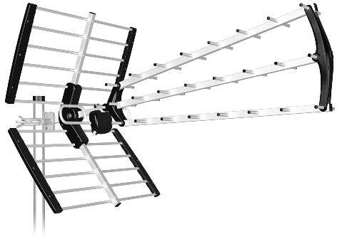Antena BKM Triple Plegable UHF G15dB LTE 700 (Negra)