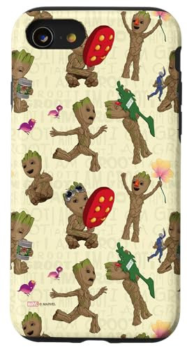 iPhone SE (2020) / 7 / 8 Marvel I Am Groot Guardians of the Galaxy Groot Play Pattern Case