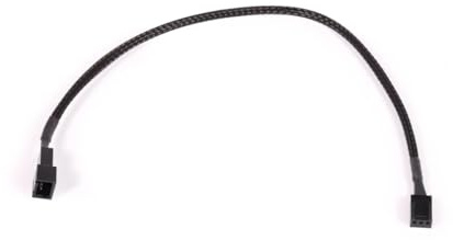 Alphacool Lüfterkabel Verlängerung 3Pin Molex Schwarz 30cm