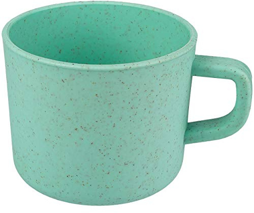 alles-meine.de GmbH Becher - Farbe wählbar - Kunststoff - Henkelbecher - Trinkbecher - türkis - Kinder & Erwachsene - 200 ml - 0,2 Liter - Trinklerntasse - Kunststoff - Plastik -..