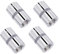 FOCMKEAS 4PCS 7mm(0.28 inch) Shallow Socket, 1/4 Inch Drive, 6-Point, Metric, Heat Treated CR-V Steel Short Sockets, Full Polishing,1 Inch Length