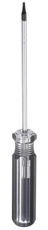 sourcing map Magnetic Torx Screwdriver 3x75mm Rod T5 Steel Star 6 Point Head Screw Driver with Non-Slip Handle for Appliances Repair Improvement, Black