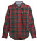 Superdry Herren Langärmeliges Holzfällerhemd aus Baumwolle Buckshot Kariert Rot XXL