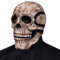 UNOLIGA Halloween Totenkopf Maske, Skelett Maske Herren, Skull Mask für Erwachsene, Latex Schädel Maske Männer, Vollkopf Totenkopfmaske, Ghost Rider Maske