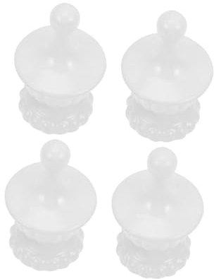 WHAMVOX 4 Pz Ombra Lampada Da Tavolo Coperture Leggere Per Apparecchi Di Illuminazione Terminale Per Paralume Terminali Della Lampada Paralumi Da Tavolo Bianca Alluminio