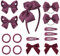 DRESHOW Ragazze Scuola Accessori Per Capelli Kit Fiocco Fascia per Capelli Fermagli Cerchietto, Nastro Barrettes Capelli, Lacci per Capelli per Ragazze Bambini Adolescenti