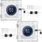 2PCS Thermostat Cover with Lock, Wall Mounted Acrylic Thermostat Guard Box with 4pcs Screws & Bolts, Transparent Thermostat Protective Cover for Restaurants School Ac Panel (2PCS#1 Keylock)