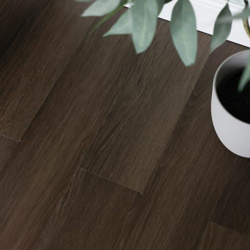 15.24cm X 91.44cm DARK OAK peel and stick vinyl floor planks - Pack Of 28 Tiles (4 PACKS BOX BUY)