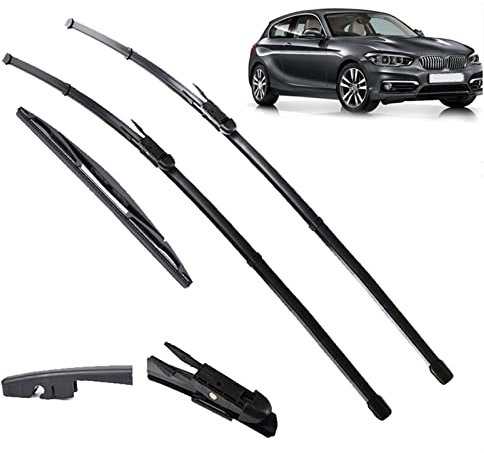 Scheibenwischer, für BMW 1er F20 F21 114i 116i 118i 120i 125i M135i M140i 116d 118d 125d 2011-2019 2018 2017 Wischerblättersatz vorne und hinten