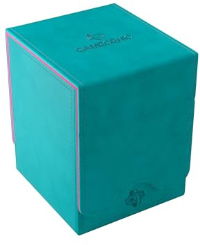 Gamegenic Squire Plus 100 XL Teal/Pink Accesorio de Juego, Muestra la Carta Commander o la Superior para Que identifiques tu mazo sin Abrir la Caja