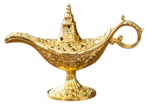 XAGMODSHN Aladin-Lampe aus Metall, arabischer Akzent, stabile Basis für Wohnraum und Festivals, Party-Dekorationen, Geschenk, arabische antike Räucherstäbchen, Diffusor