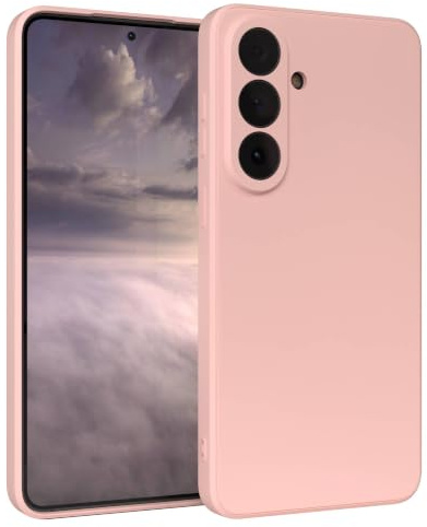 EAZY CASE - Silikonhülle für Galaxy S26 Plus Hülle Silikon Case Rosa weich stoßfeste Handyhülle Schutzhülle mit Kameraschutz Dünn Premium Schutz Cover TPU Phone Bumper in Pastell Altrosa Matt