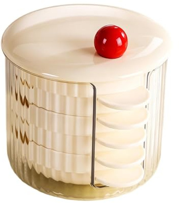 Set di Ciotole da Salsa 5 Pezzi di Piattini con Coperchio per Salsa di Soia