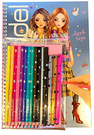 TOPModel 8760 Colouring Book with Pen Set