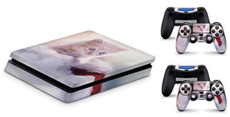 Skins4u® Skin Dein Bild als Design Aufkleber individueller Vinylsticker für Slim Sony Playstation 4 PS4 Set mit 2 PS4 Controller Skins