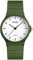 Orologio analogico al quarzo unisex, cinturino in silicone, sportivo, verde