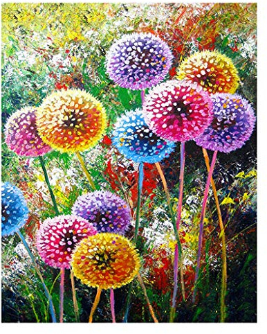 (40 x 50 cm) DIY Square Diamond Painting Full Drill 5D DIY Diamant Gemälde Quadratisch Löwenzahn Diamanten Gemälde Malen nach Zahlen Leinwand Strass Painting Groß Bilder zum Sticken kreuzstich