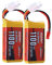 SUNPADOW 11.1V 3S RC Lipo Battery 35C 1100mAh with JST Plug Rechargeable for RC Airplane Receiver Quadcopter Helicopter Drone FPV Racing (2 Count)