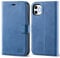 OCASE for iPhone 11 Case, PU Leather Wallet, Magnetic Flip Folio Cover with Card Holders, Shockproof TPU, and Kickstand for 6.1 Inch iPhone 11, Light Blue