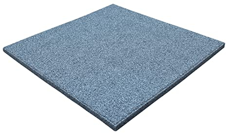 LANDGRID Gummimatten Grau 50x50x4cm Outdoor Tierbett Hundezwinger Hundeauslauf Hundekäfig