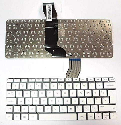 Wab New Replacement Keyboard Compatible For HP STREAM 11-D 11-R 11-R000 11-P 11-Y 11-R000NA 11-R001NA 11-R002NA 11-R003NA 11-P091NR Layout UK Laptop Keyboard WHITE V135246F1 794955-031
