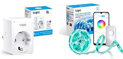 TP-Link Tapo Smart WLAN Steckdose Tapo P110 mit Energieverbrauchskontrolle, Smart Home Alexa Steckdose, funktioniert mit Alexa, Google Home, Sprachsteuerung, Fernzugriff, Kein Hub notwendig, Mini