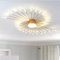 RRBEST LED Deckenleuchte Wohnzimmer,Wohnzimmerlampe Moderne Minimalistische Deckenlampe Gold Innen Dekorative Deckenbeleuchtung für Wohnzimmer,Schlafzimmer und Büro(42+1 Köpfe, Gold)