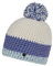 Ziener Unisex Intercontinental Bommel M tze geh kelt Fleece Futter dreifarbig, ice, Einheitsgröße EU